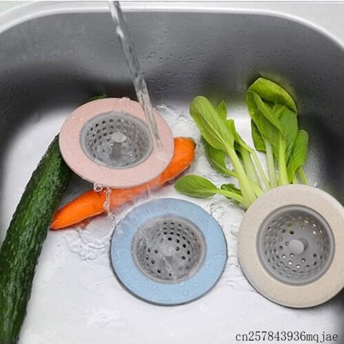 100pcs Kitchen Sink Filter Hair Stopper Catcher Floor Drain Bathtub Hand Sink Plug Strainer Cover for Bathroom Toilet