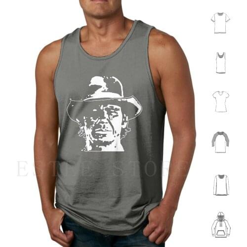 Harmonica Tank Tops Vest Sleeveless Cult Movie Retro Vintage Movie Film Video Dvd Spaghetti Western Cowboy Outlaw Once