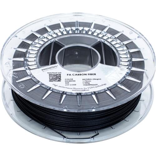 INNOVATEFIL PA FC, 1.75mm, NATURAL (black), 500g Smart Materials 3D printing filament