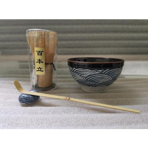 Ceramic matcha sets natural bamboo matcha whisk ceremic matcha bowl whisk holder japanese tea sets