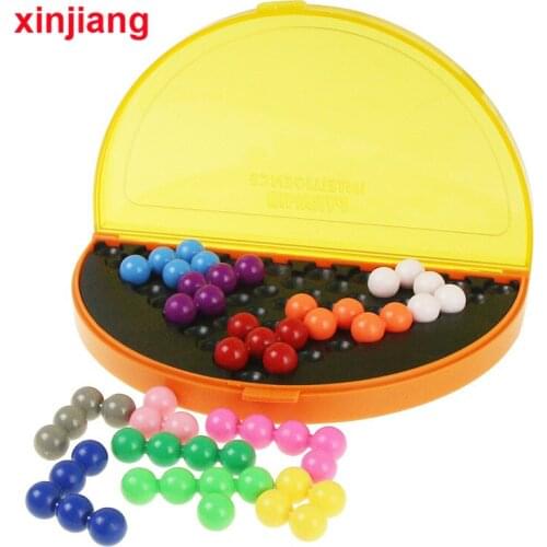 Classic Wisdom Pyramid Magic Beads Puzzle Game Toy Early Educational Toys for Children Kids Birthday Gift