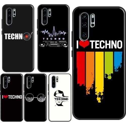 Techno Music Case For Huawei P30 P40 P20 Pro Mate 20 10 Lite Honor 10i 20 9 8X P Smart 2019 Z Nova 5T