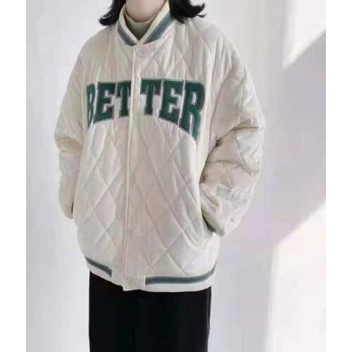 New Student All-Match Autumn Winter Baseball Uniform Harajuku Loose Sports Casual Jacket Streetwear Button Coat