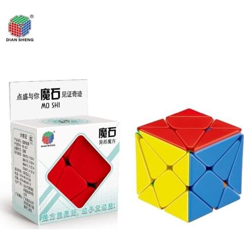 DianSheng 3x3x3 Axis Cube Blade MoDao DS Moren Rhomboid Shape Mode Magic cube Puzzle Professional Twist Educational gams Toys