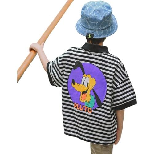 Childrens clothing boys' short sleeve T-shirt 2021 summer new childrens fashion cartoon sports boys' versatile fashion T-shirt