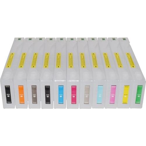 11 Color 700ml T6361-T6369 T636A T636B Refillable Ink Cartridge with Chip for Epson Stylus Pro 7900 9900 Printer