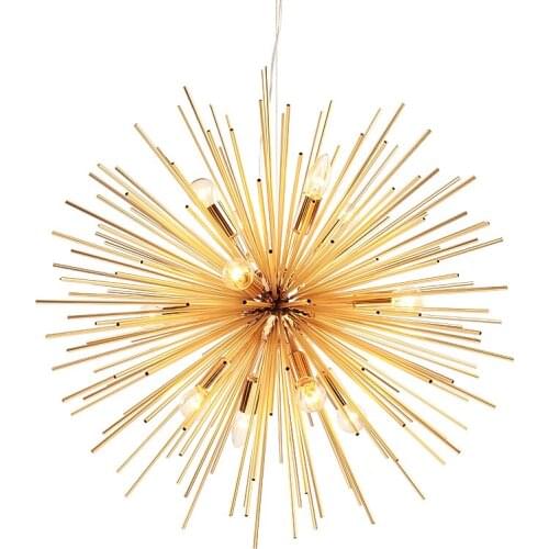 Dandelion pendant lights simple living room dining room bedroom creative designer pendant lights gold pendant light dining lamps