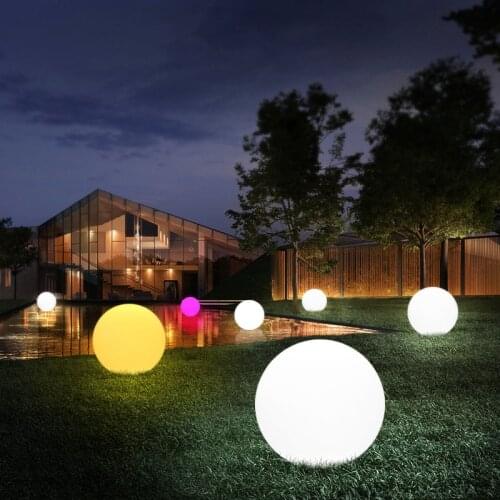 Remote Control Outdoor LED Garden Lights Lighting Ball illuminated Globe Lawn Lamp Swimming Pool Wedding Party Holiday Decor