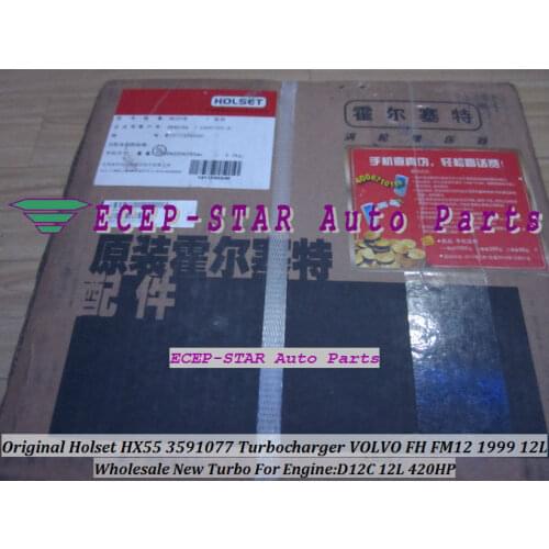 100% NEW Original Wuxi Holset HX55 3591077 Turbo Turbine Turbocharger for VOLVO FH12 FM12 1999- Engine D12C 12L 420HP