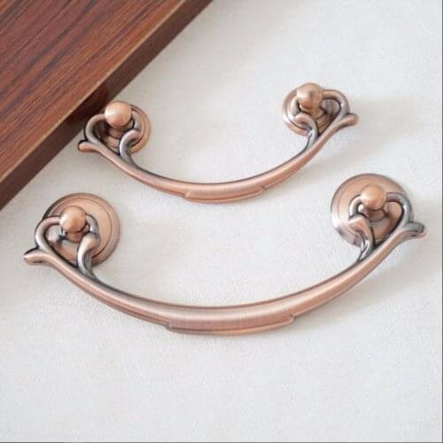 2.5'' 3.75" Drop Pulls Drawer Pulls Handles Knobs Copper Cabinet Handles Shabby Chic Decorative Pulls 64mm 96mm