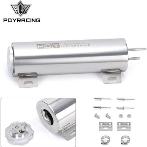 3"x10" Stainless Steel Radiator Overflow Tank Bottle Catch Can Car Modification Radiator Cooling Accessories PQY-COT02