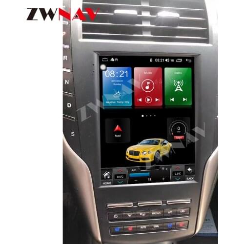 6+128G Tesla Screen Android For Lincoln MKC 2018 2019 Car Radio Receiver Auto Audio Stereo GPS Navigation Video Player Head Unit