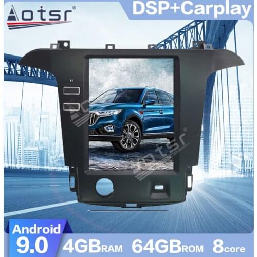 AOTSR Tesla style Android 9.0 Car GPS Navigation Radio For Ford S-Max Galaxy 2007-2015 Multimedia Player Radio WIFI fast boot