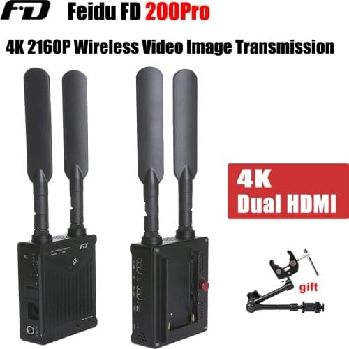 Feidu FWT-200pro 4K Dual HDMI Wireless Video Image Transmission Syetem 2106P 30Hz HD Image Video Transmitter Receiver