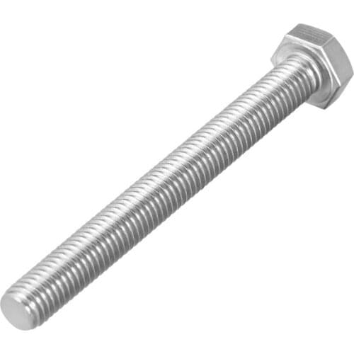 Uxcell 4Pcs Metric M8x80/90mm Bolts 304 Stainless steel Hexagonal Head Screw Bolt Silver Hardware For Communication Equipment