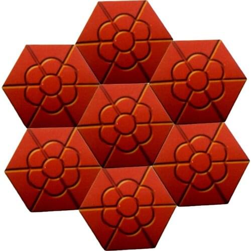 DIY Plum Flower Shape Paving Square Garden Path Concrete Plastic Brick Mold