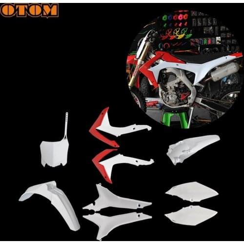 OTOM Motorcycle Full Plastic Kit Plastic Body Fairing Side Panels Fender Motocross Exterior Protection Shell For CRF250R 14-17