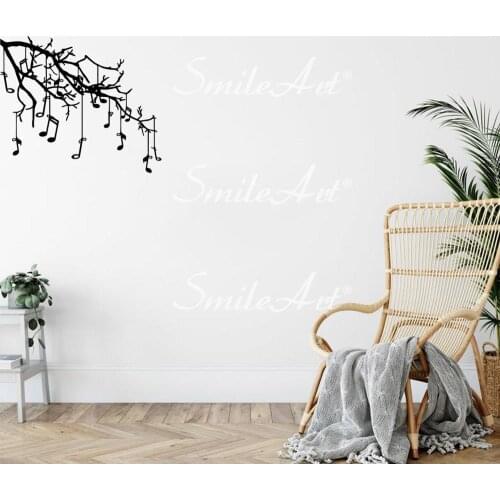 Colorful Music Wall Stickers Modern Fashion Wall Sticker For Bedroom Decoration Wall Art Decal