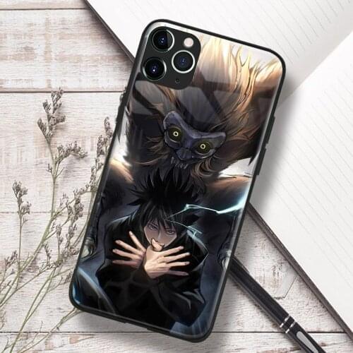 Megumi Fushiguro Jujutsu Kaisen Anime Soft TPU Glass Phone Case for IPhone SE 6s 7 8 Plus X Xr Xs 11 12 Mini Pro Max Samsung