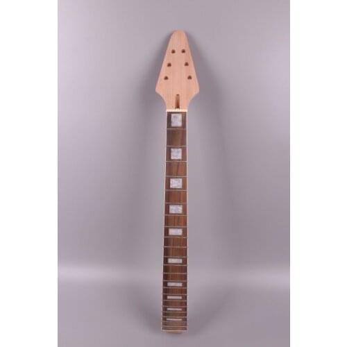 New Guitar Neck Replacement 22 Fret 24.75 inch Block Inlay Bolt on