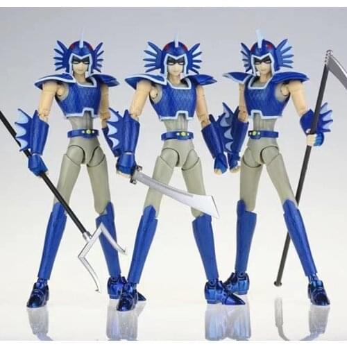 Newest Action Figure Temple Model Saint Seiya Model Saint Myth Cloth Sea Fighter EX Mixed Soldier Minion WithThree Weapons