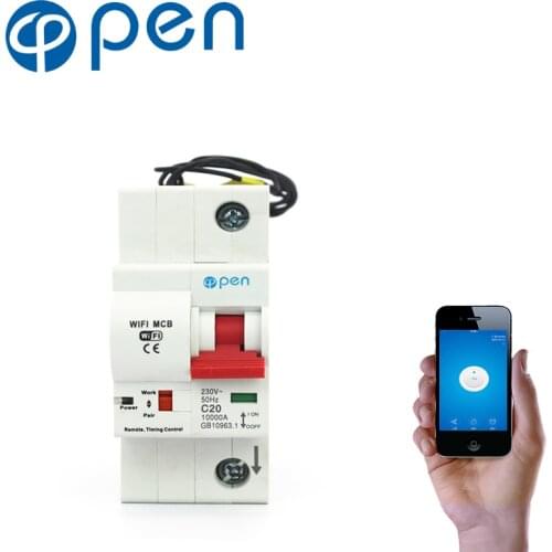 OPEN 1P 40A Remote Control Wifi Circuit Breaker/Smart Switch/ Intelligent Automatic Recloser overload/ short circuit protection