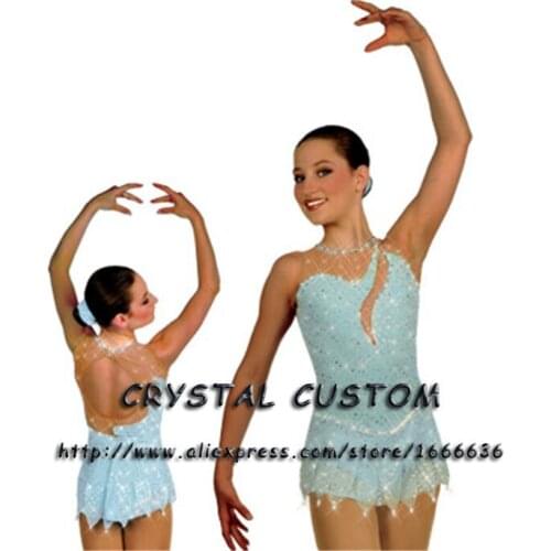 Professional Customized Ice Skating Dresses For Girls With Spandex Graceful New Brand Ice Skating Competition Dress DR2629