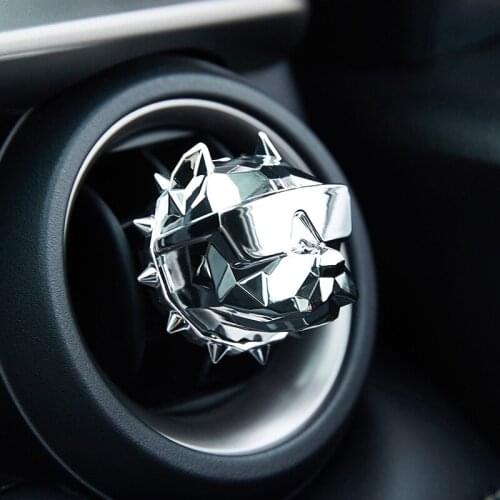 Drop Shipping Creative Bulldog Air Freshener Car Perfume Car Decoration Auto Geur Clip Fragrance Scent Voiture Car Diffuser