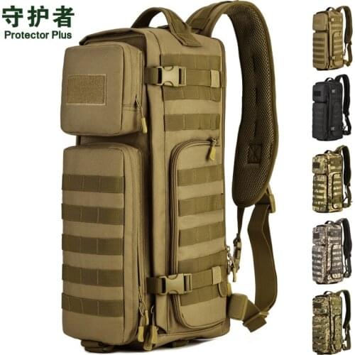 Military Fan Airborne one shoulder backpack Multi - Functional Large Shoulder Bag Mountaineering Bag Assault Pack A2673