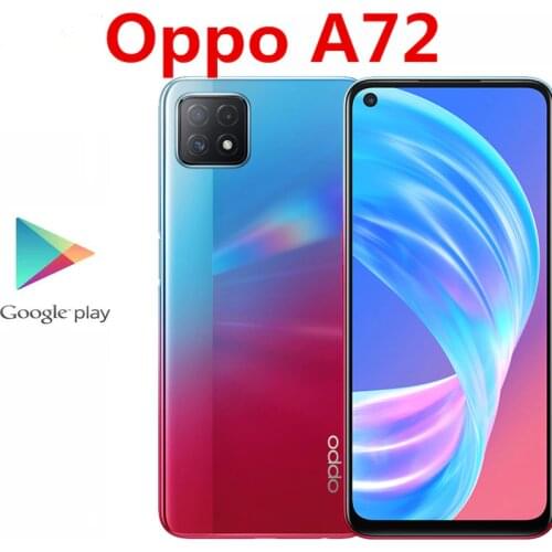 Original Oppo A72 5G Mobile Phone 6.5" 90HZ 2400X1080 Mediatek 720 8GB RAM 128GB ROM 16.0MP 4 Cameras Android 10.0 Fingerprint