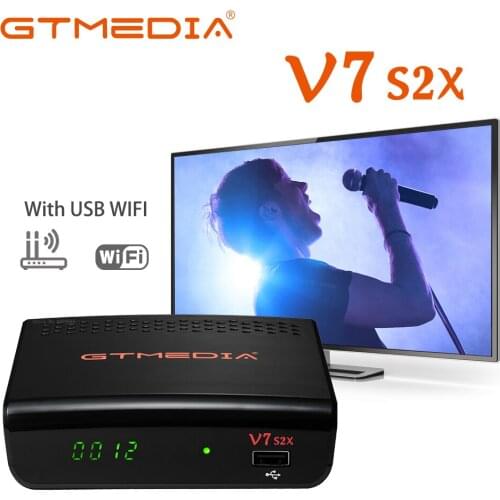 🔥🔥🔥 GTMedia V7S2X TV BOX Satellite Receiver 1080P HD DVB-S2 S2X Receptor Tuner USB WIFI Youtube Europe Spain Ccam VS V7S HD