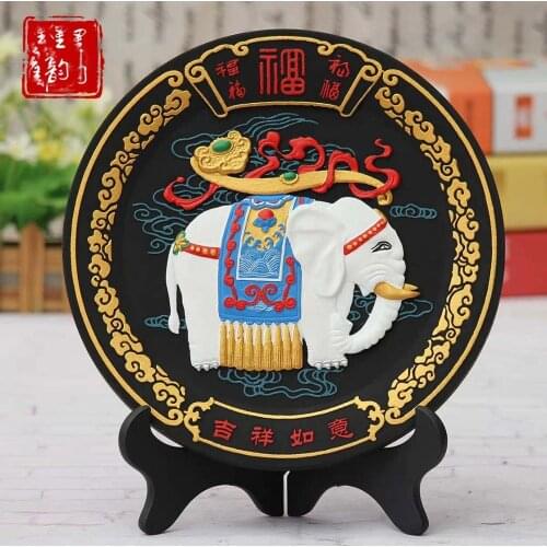 Southeast Asia India Thailand foreign business gift HOME efficacious Talisman auspicious Divine Elephant FENG SHUI Sculpture ART