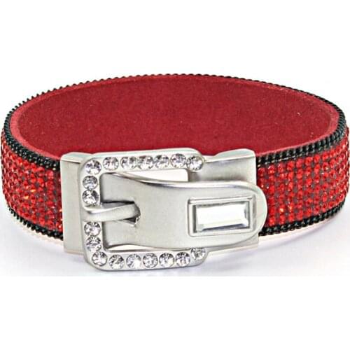 1 pc/lot 2018 New Fashion Punk Lady Bracelet Women Jewelry Rhinestone Clasp Women Bracelet&bangle Accessories Free Shipping