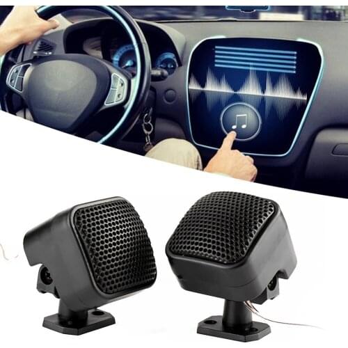 2pcs Car Small Square Speaker Loud Audio Music Tweeter Loudspeaker Loud Sound And Clear Tone Quality 500W​ For Most Cars