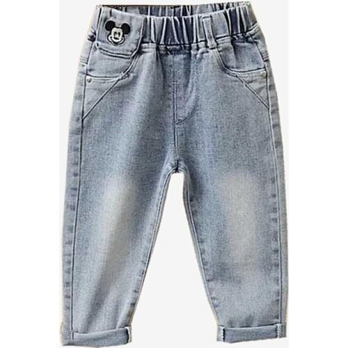 2020 Baby girls good quality jeans Kids new denim pants children casual cartoon jeans pants for girls 1-5 years