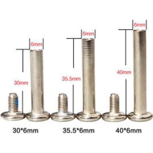 5Pcs 6mm Scooter Handlebar Screws, Rivets, Tie Rods, Luggage Accessories, Reel, Box Fixing Hardware Replacement Parts Accessorie