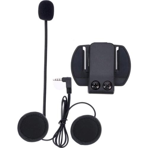 V6 Intercom Accessories (Microphone Earphone & Clip Bracket ) ONLY Suit for V6 Motorcycle Helmet Bluetooth Headset Interphone