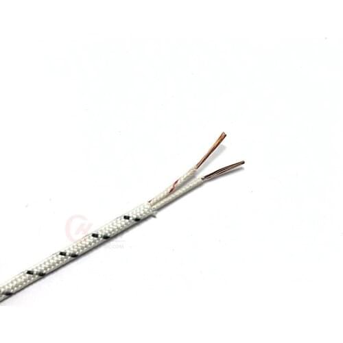 B type 2*7*0.3/2*32*0.2mm Glass Fiber Insulated Thermocouple Copper Wire Compensation Electrical Wire