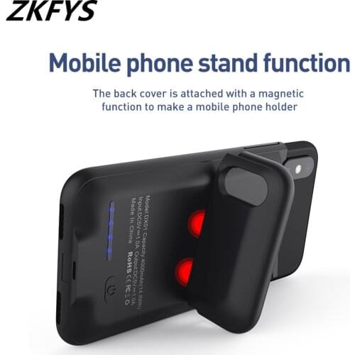 ZKFYS 5000mAh Battery Charger Cases For iPhone XS MAX Battery Power Bank Portable Charging Case For iPhone XS MAX Charging Cover