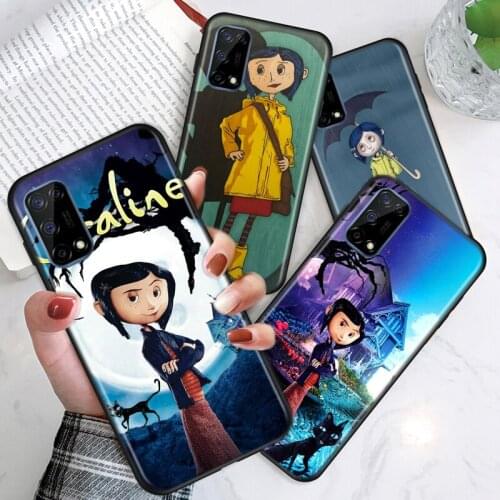 Coraline cartoon For Realme V15 X50 X7 X3 superzoom X2 C17 C11 C3 7i 7 6i 6S 6 5 Narzo 20 5G Pro Soft Phone Case