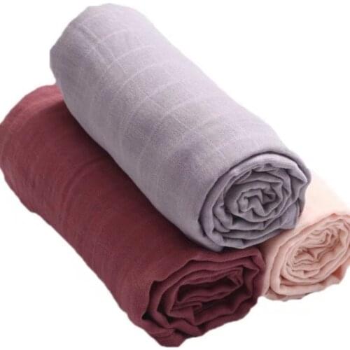 Babies Accessories Newborn Muslin Baby Blanket Cotton Soft Comfortable Bath Towel Double Gauze Stroller Swaddling Wrap New AB23