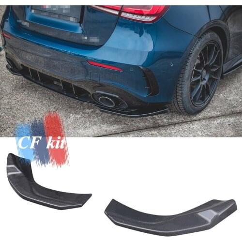 Carbon fiber Rear Bumper Diffuser Side Fender Canard Splitters Spoiler For Mercedes Benz W177 A35 A45