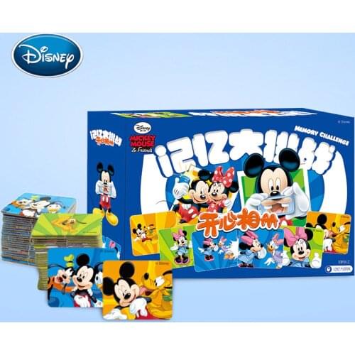 Disney Children Cartoon Mickey Card board game For Kids Classic card educational game Memory interaction challenge Game