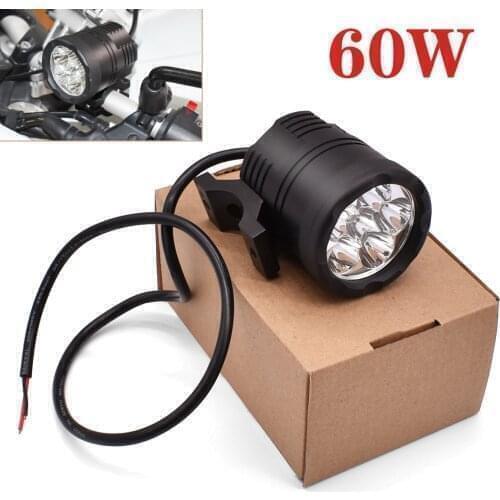 For Honda CBR600F Hornet 250 CB 599 600 cb400 60W Motorcycle LED Light 9-48V Auxiliary Headlight Driving DRL Fog Lamp 4000LM