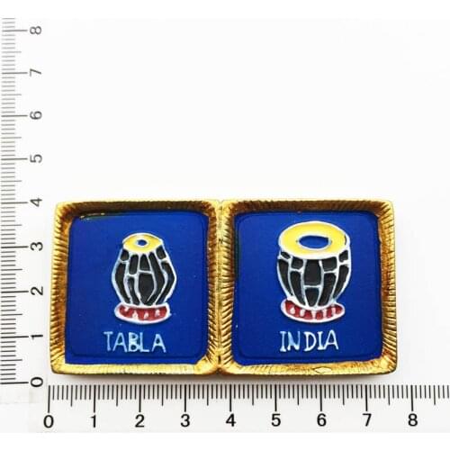 India Tabla double drum South Asian music accompaniment musical instrument souvenirs magnetic refrigerator stickers