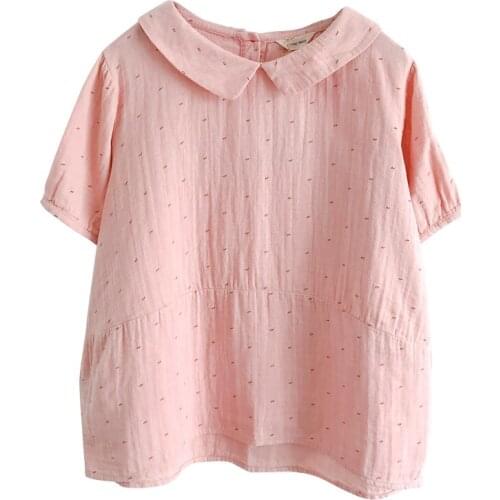 Блузки в горошек Fairynatural China At AliExpress