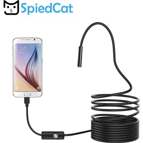 5.5MM USB HD Endoscope Micro Flexible 1/2/3.5/5M HD Borescope Tube Waterproof USB Inspection Video Camera For Android PC