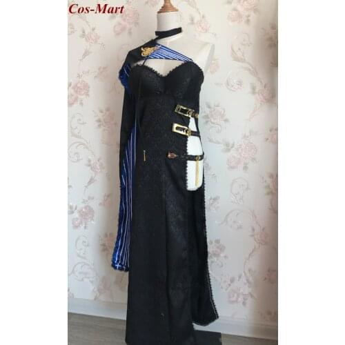 Game Azur Lane USS Baltimore Cosplay Costume Fashion Sexy Black Formal Dress Unisex Party Role Play Clothing Custom-Make Any