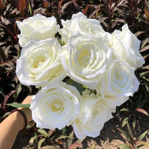 Artificial Silk Flowers Bouquet Craft Fake Flowers Floral Decor For Home Dining Table Hotel DIY Party Marriage Wedding