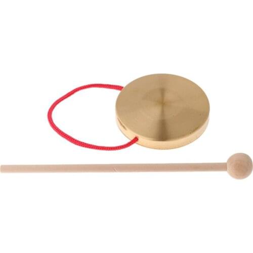 4 Inches Bronze Copper Gong Hammer Childrens Music Instrument Accessories Toy Widely Used Orff Percussion Causeway Drum